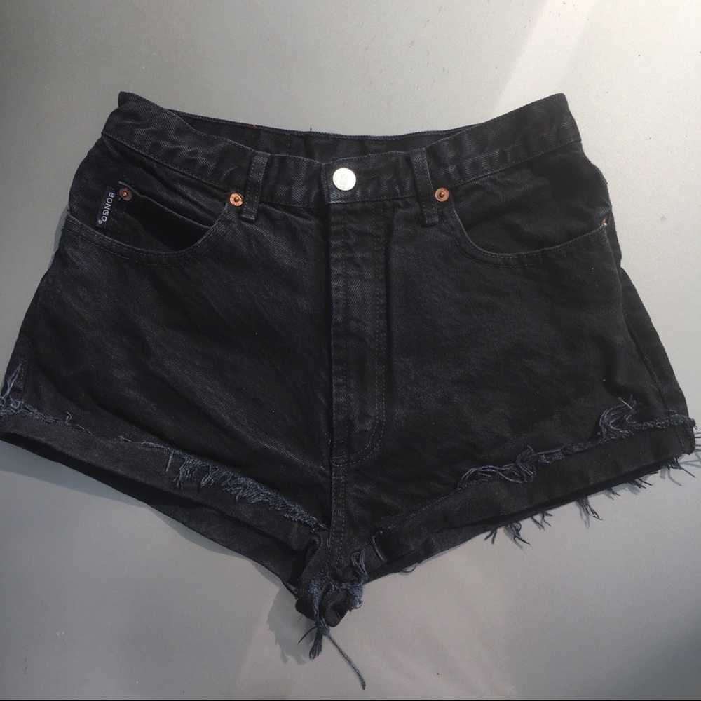 authentic black BONGO jean shorts